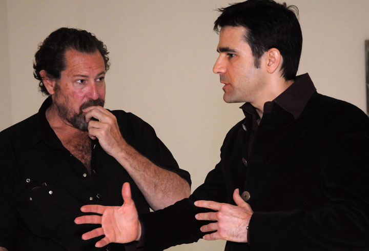 sheen levine with julian schnabel